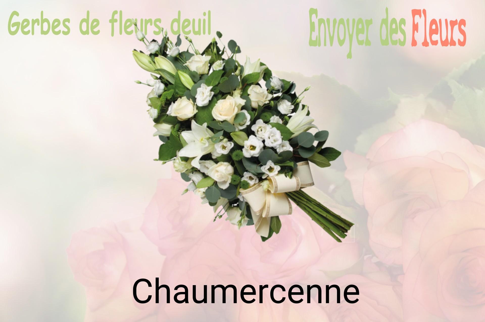 Gerbe de fleurs de deuil livrée à Chaumercenne